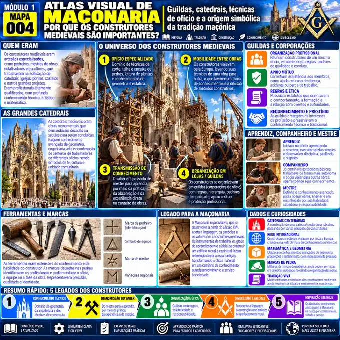 Mapa visual 04 do Atlas Visual da Maçonaria
