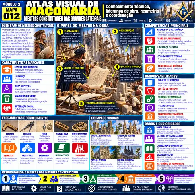 Mapa visual 12 do Atlas Visual da Maçonaria