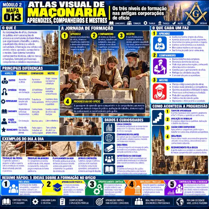 Mapa visual 13 do Atlas Visual da Maçonaria