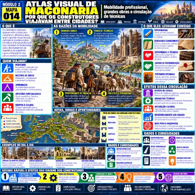 Mapa visual 14 do Atlas Visual da Maçonaria