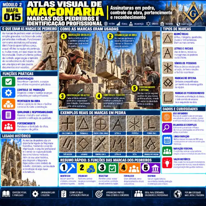 Mapa visual 15 do Atlas Visual da Maçonaria