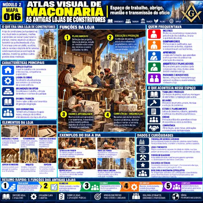 Mapa visual 16 do Atlas Visual da Maçonaria