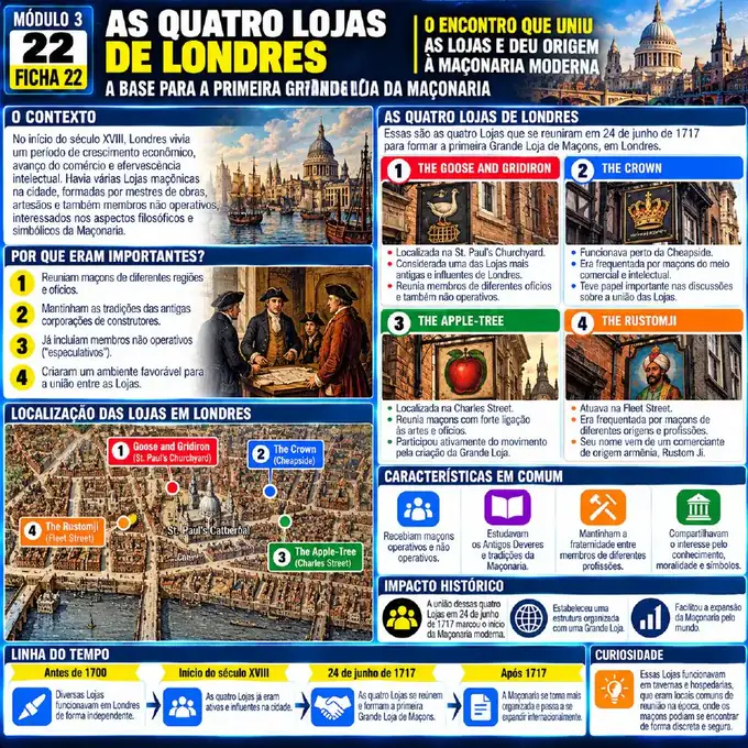 Mapa visual 22 do Atlas Visual da Maçonaria