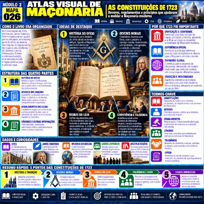 Mapa visual 26 do Atlas Visual da Maçonaria