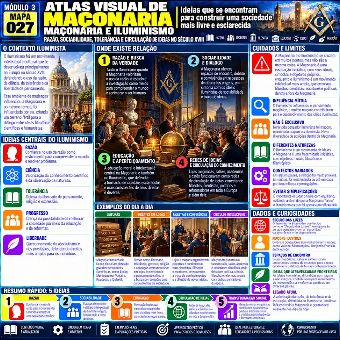 Mapa visual 27 do Atlas Visual da Maçonaria