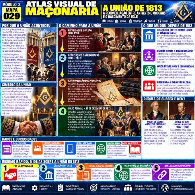 Mapa visual 29 do Atlas Visual da Maçonaria